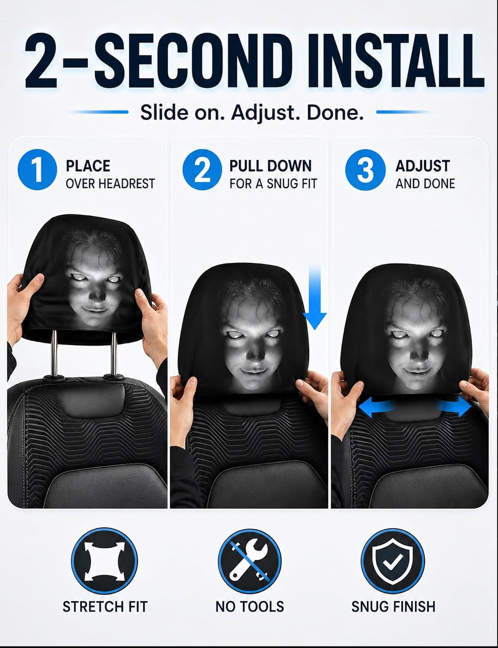 NIGHT SHIFT Headrest Covers