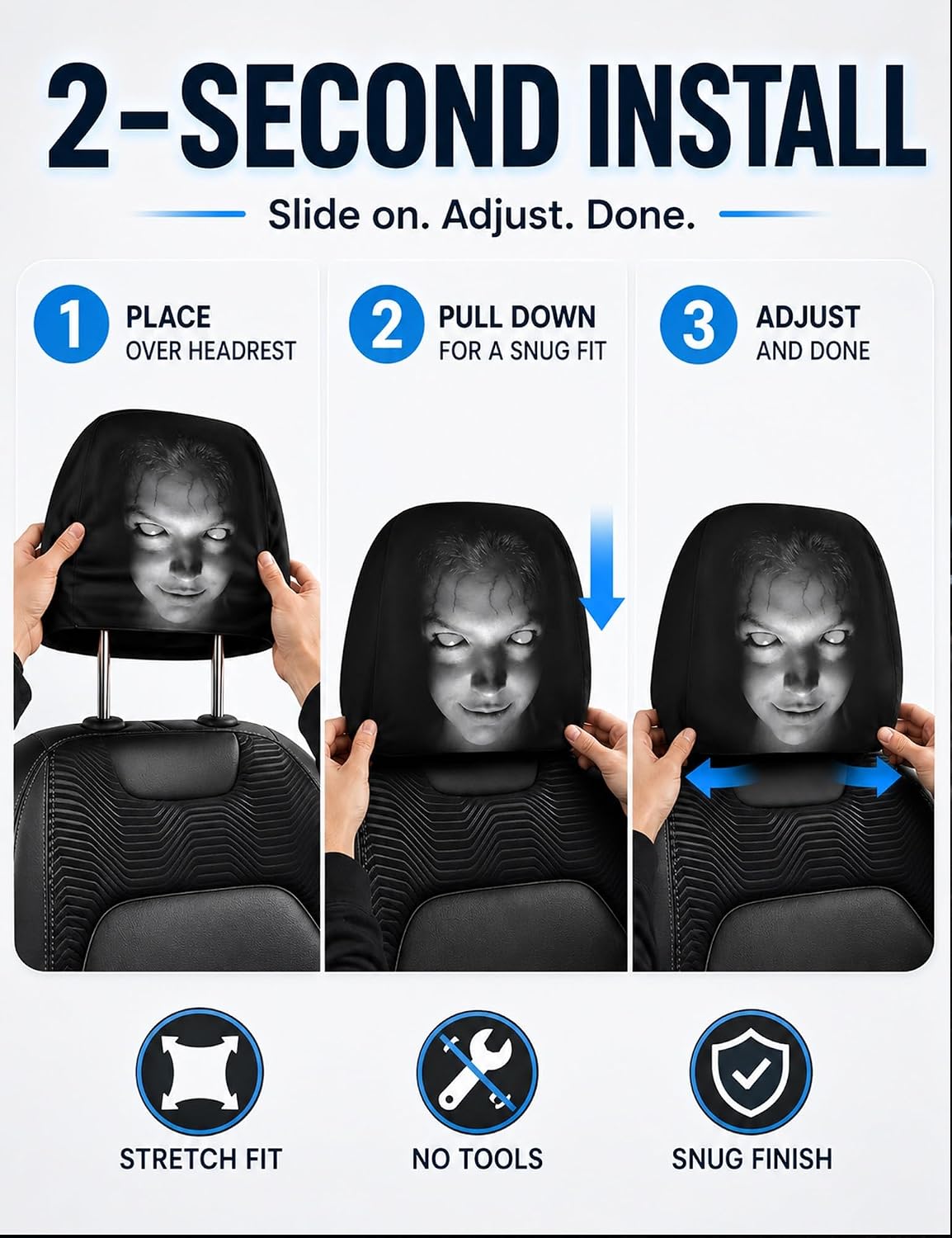 NIGHT SHIFT Headrest Covers
